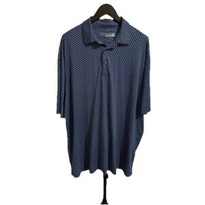 Roundtree & Yorke Performance Size XL Tall Polo Collared Short Sleeve XLT